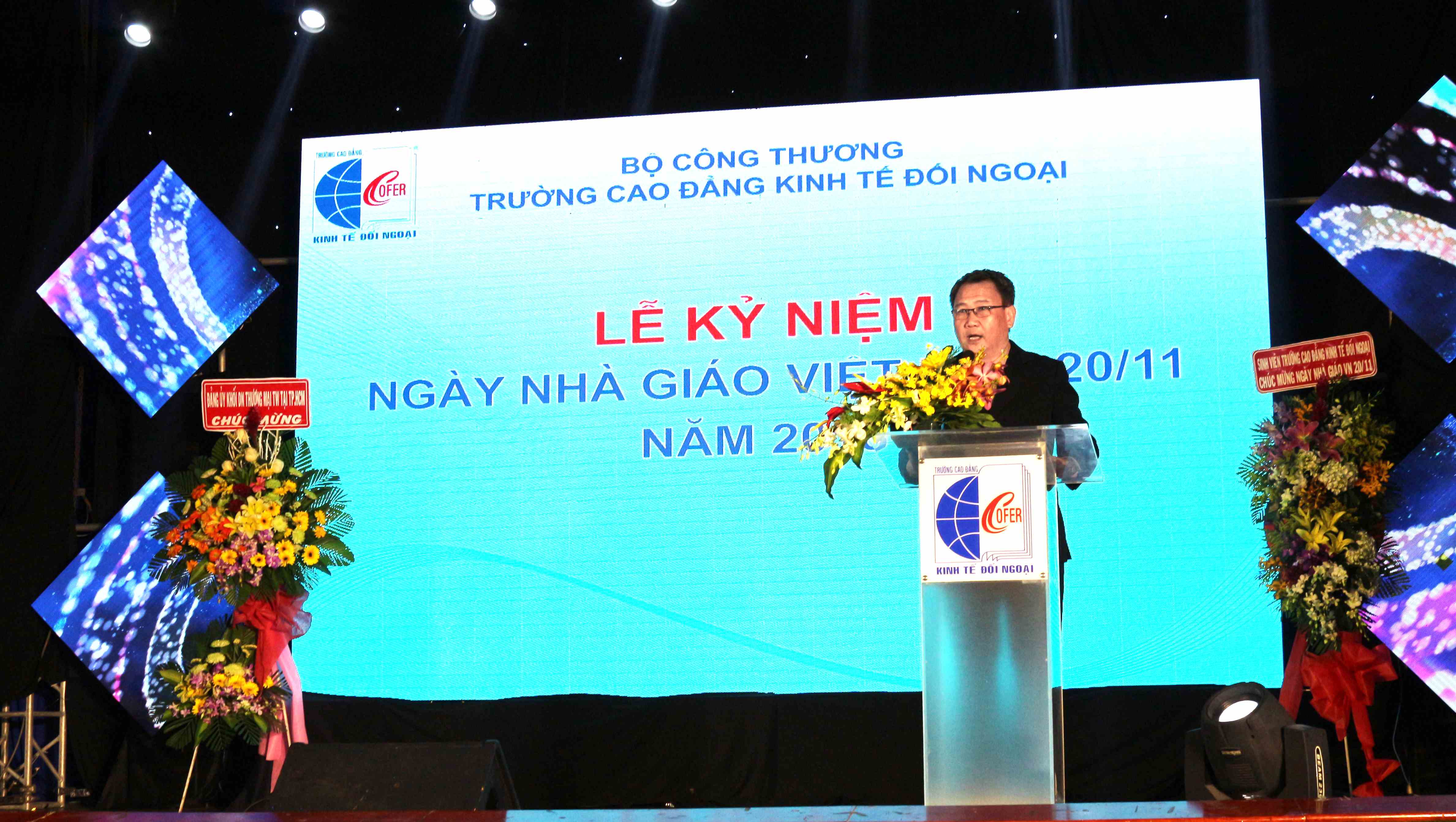 ThS. Phạm Cao Khanh đọc thư chúc mừng ngày nhà giáo VN của Bộ trưởng Bộ Công Thương - Trần Tuấn Anh