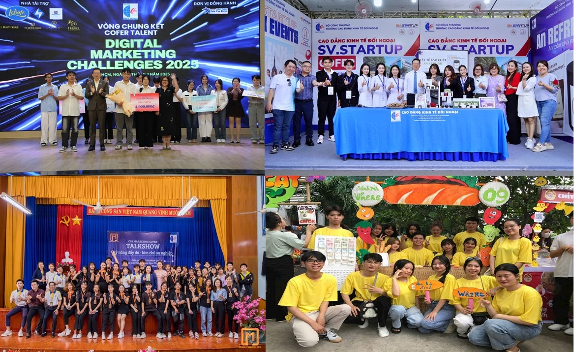 Một số hình ảnh hoạt động ngoại khóa của sinh viên ngành Marketing thương mại